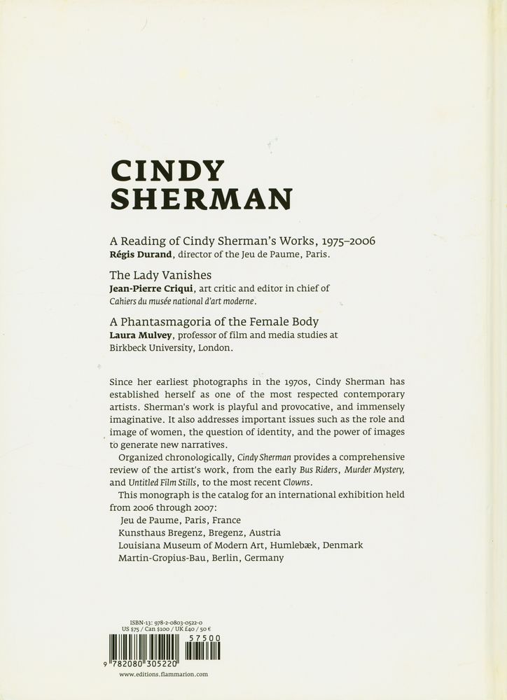 《CINDY SHERMAN》 3