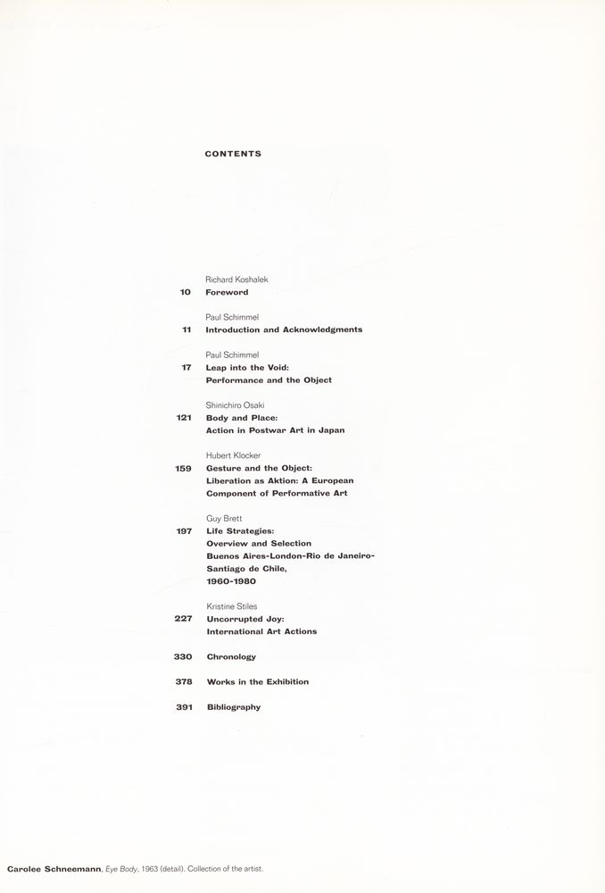 《Out of Actions : Between Performance and the Object 1949-1979》 2