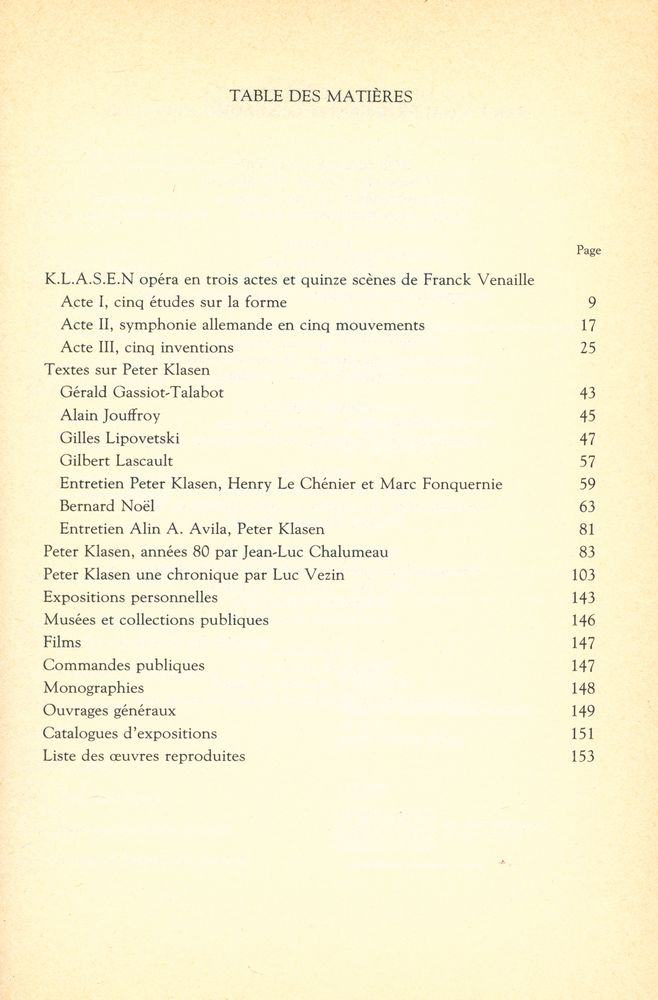 『K.L.A.S.E.N : opéra en trois actes et quinze scènes』 2
