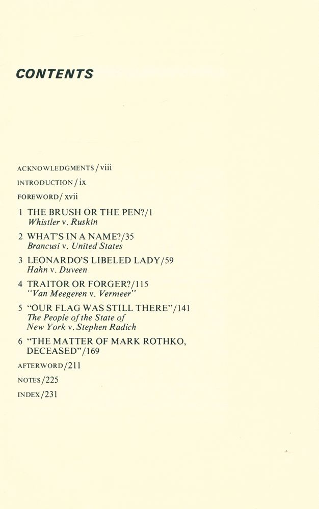 『ART ON TRIAL : From Whistler to Rothko』 2