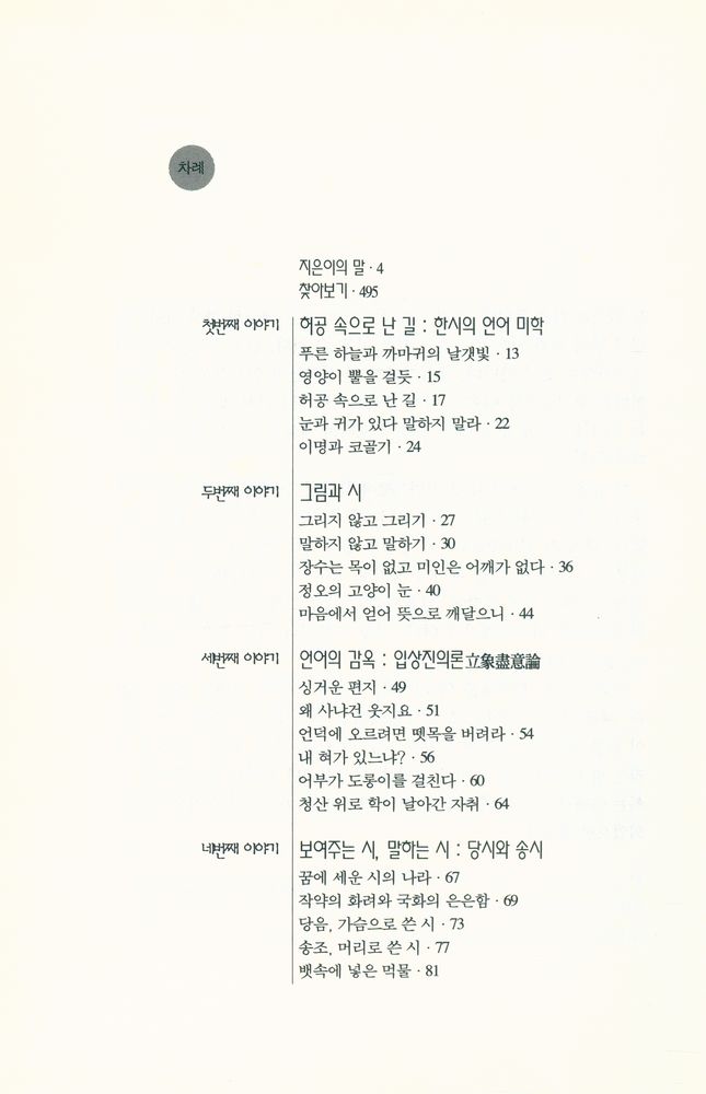 『한시 미학 산책』 2