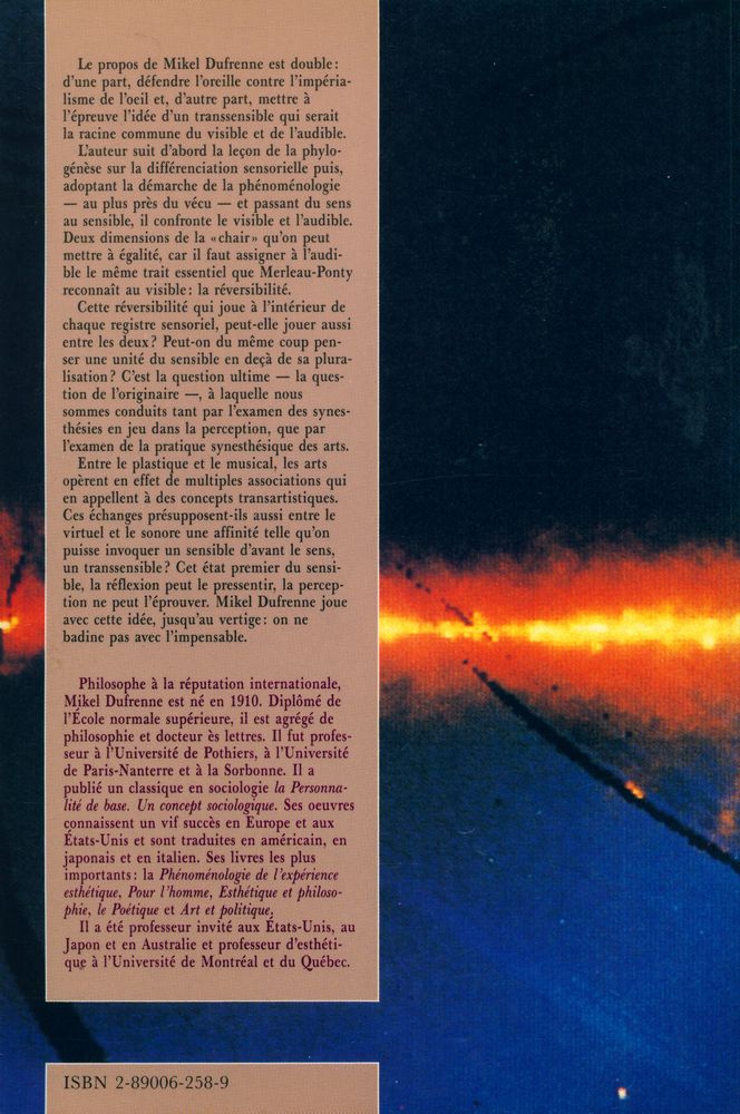 『L'œil et l'oreille : essai』 3