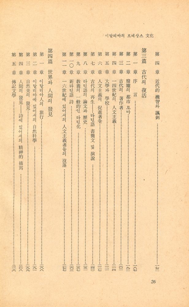『世界思想敎養全集·續 11 : 이탈리아 文藝復興史(세계사상교양전집·속 11 : 이탈리아 문예부흥사)』 3