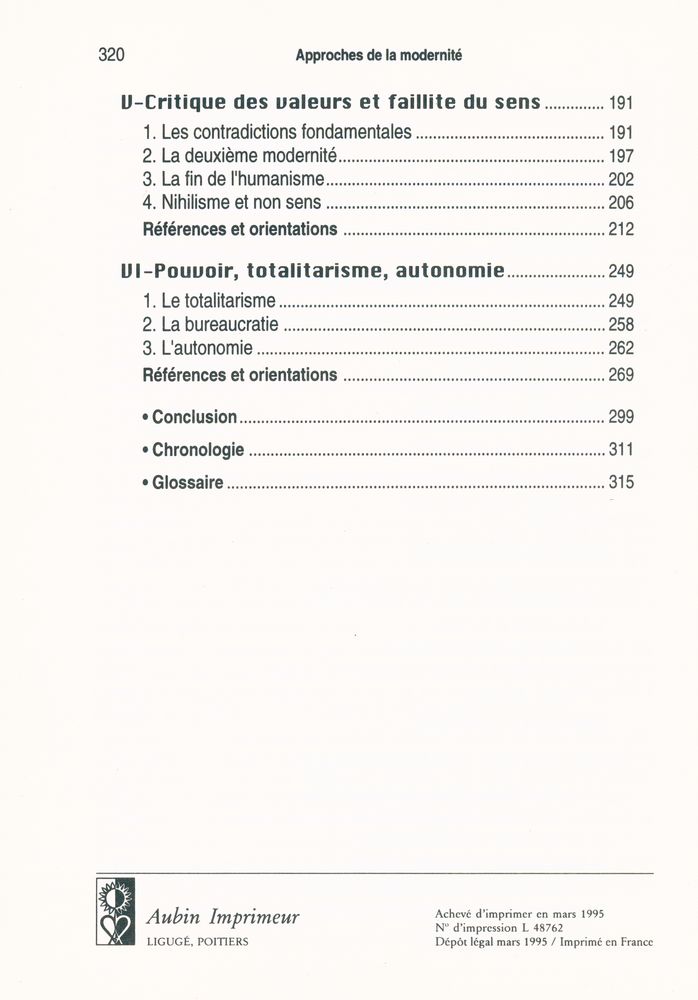 『Approches de la modernité』 3