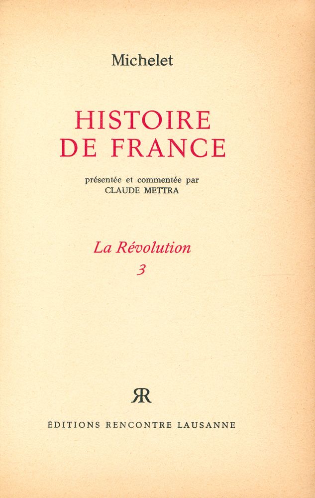 『HISTOIRE DE FRANCE : La Révolution 3』 1