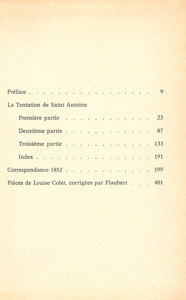 『La Tentation de Saint Antoine (Version de 1856), Correspondance 1852』 2