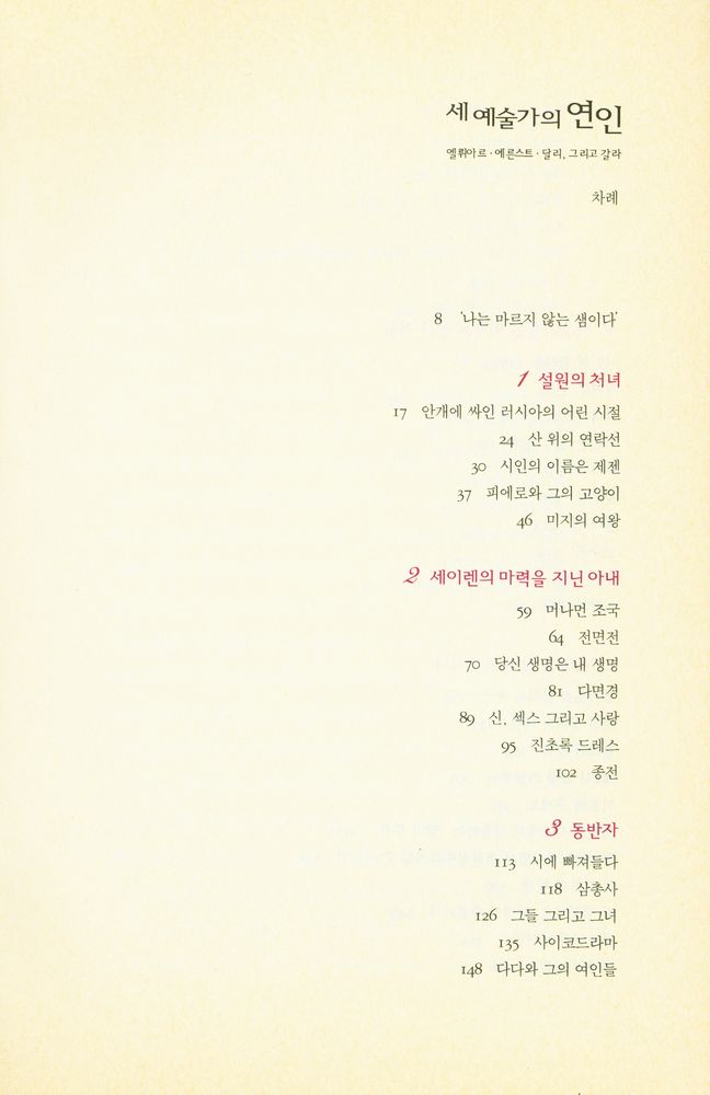 『세 예술가의 연인 : 엘뤼아르 · 에른스트 · 달리, 그리고 갈라』 2