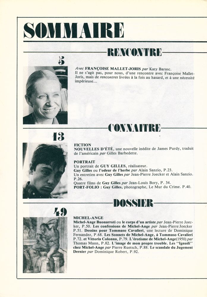 『MASQUES』 NUMERO 19 AUTOMNE 1983 2