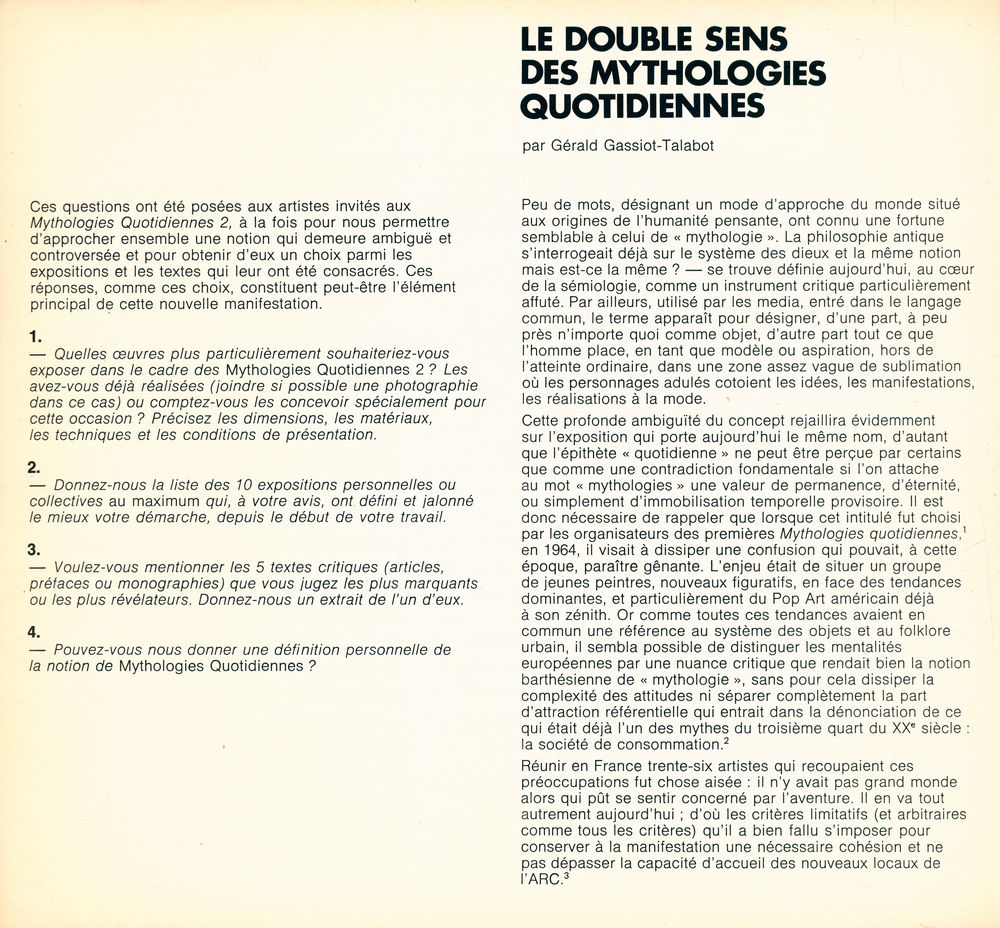 《Mythologies quotidiennes 2》 2