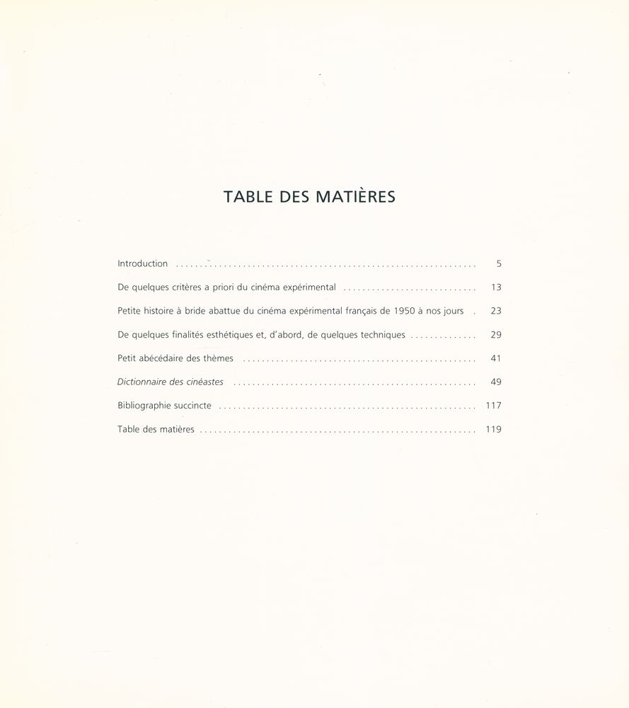 『TRENTE ANS DE CINEMA EXPERIMENTAL EN FRANCE 1950 - 1980』 2