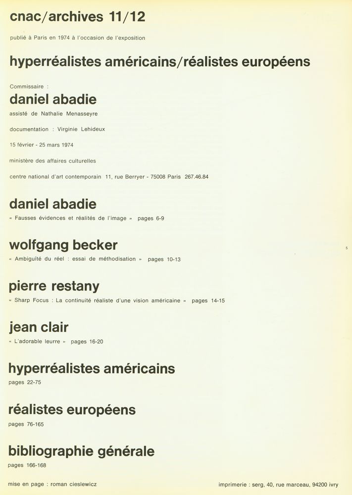 《Hyperréalistes américains, réalistes européens》 2