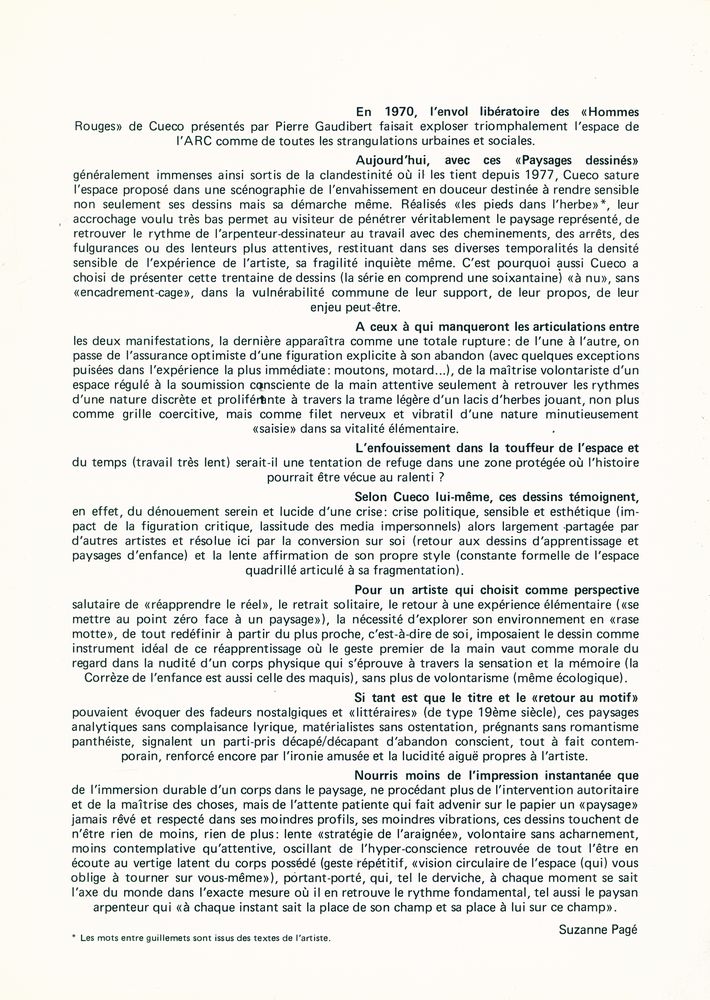 《Cueco : Paysage dessiné 》 2