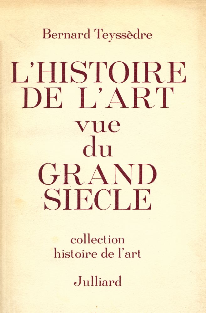 『L'HISTOIRE DE L'ART VUE DU GRAND SIÈCLE』 1