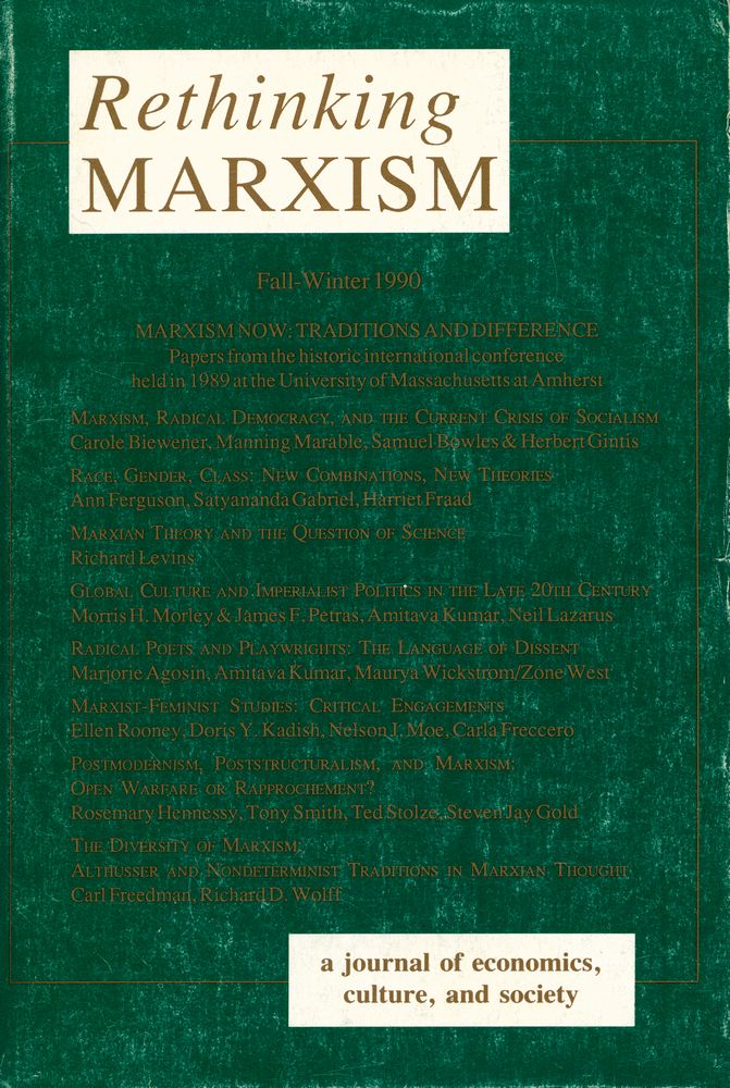 『Rethinking MARXISM』 Fall - Winter 1990 1