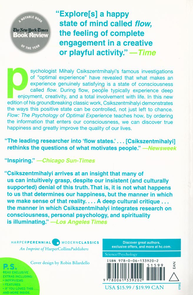 『Flow : the psychology of optimal experience』 5