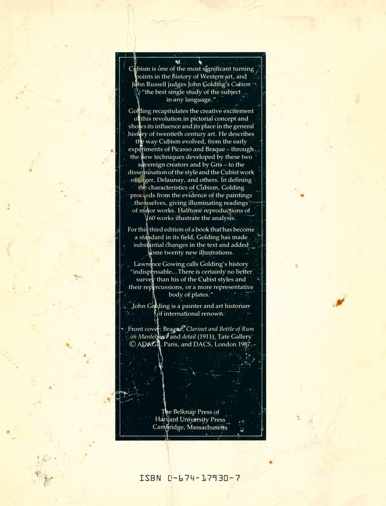 『Cubism : a history and an analysis, 1907 - 1914』 3