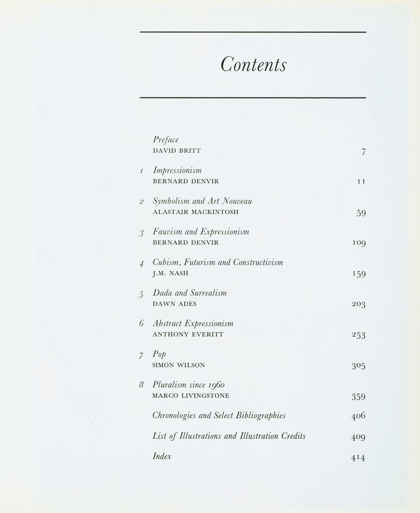 『MODERN ART : Impressionism to Post - Modernism』 2