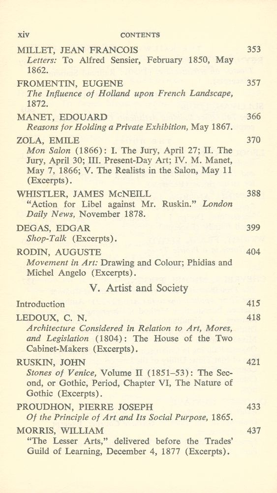 『A DOCUMENTARY HISTORY OF ART Volume III :  From the CLASSICISTS to the IMPRESSIONISTS : Art and Architecture in the 19th Century』 7