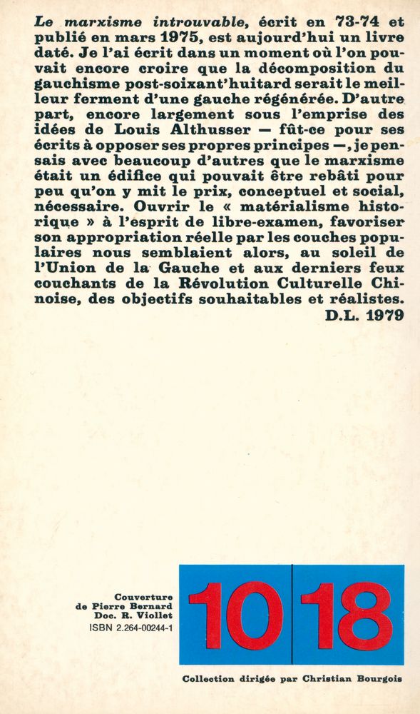 『LE MARXISME INTROUVABLE』 4