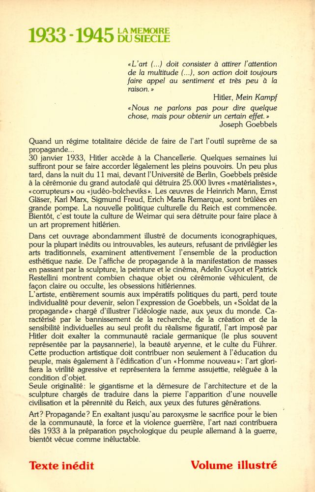 『L'ART NAZI : UN ART DE PROPAGANDE』 3