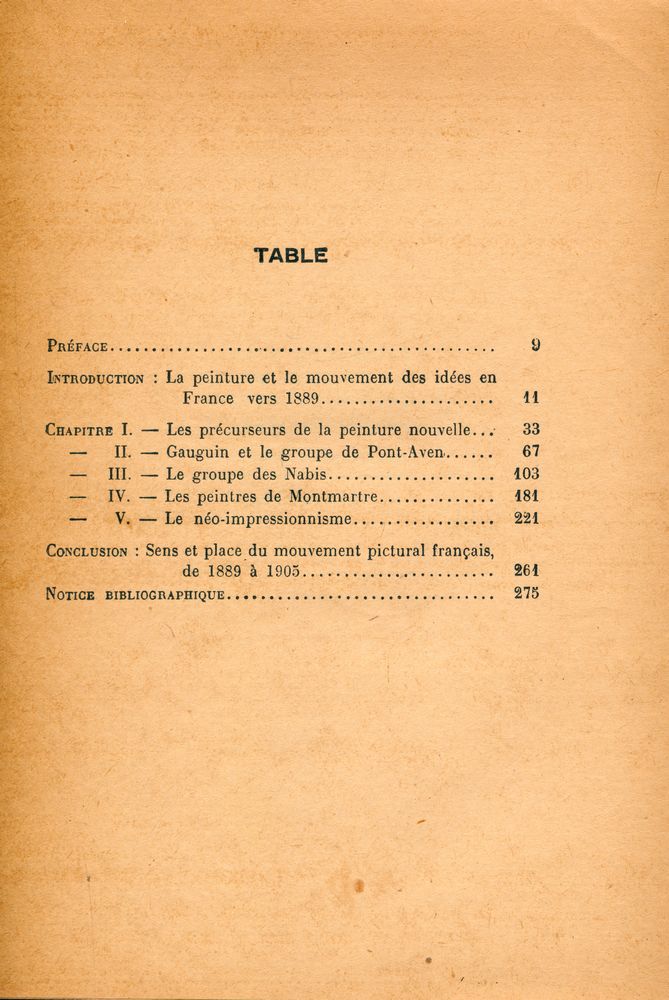 『LES ÉTAPES DE LA PEINTURE FRANÇAISE CONTEMPORAINE TOME PREMIER : DE L'MPRESSIONNISME AU FAUVISME 1883 - 1905』 2