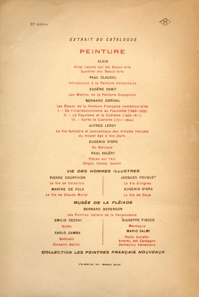 『LES ÉTAPES DE LA PEINTURE FRANÇAISE CONTEMPORAINE TOME PREMIER : DE L'MPRESSIONNISME AU FAUVISME 1883 - 1905』 3