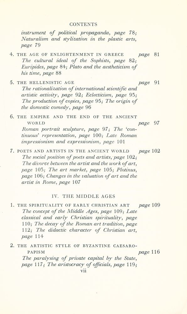 『THE SOCIAL HISTORY OF ART VOLUME ONE : From Prehistoric Times to the Middle Ages』 4