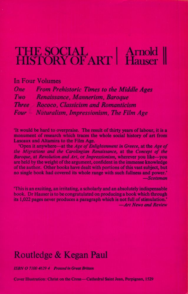 『THE SOCIAL HISTORY OF ART VOLUME ONE : From Prehistoric Times to the Middle Ages』 8