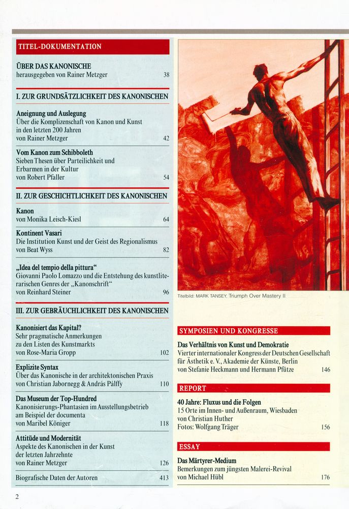 『KUNSTFORUM INTERNATIONAL』 Bd. 162 November - Dezember 2002 2