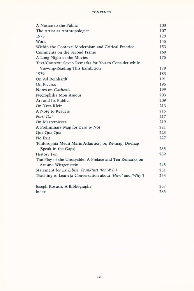 『Art after philosophy and after : collected writings, 1996 - 1990』 3