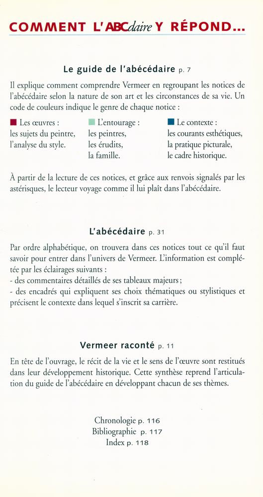 『l'ABCdaire de Vermeer』 2