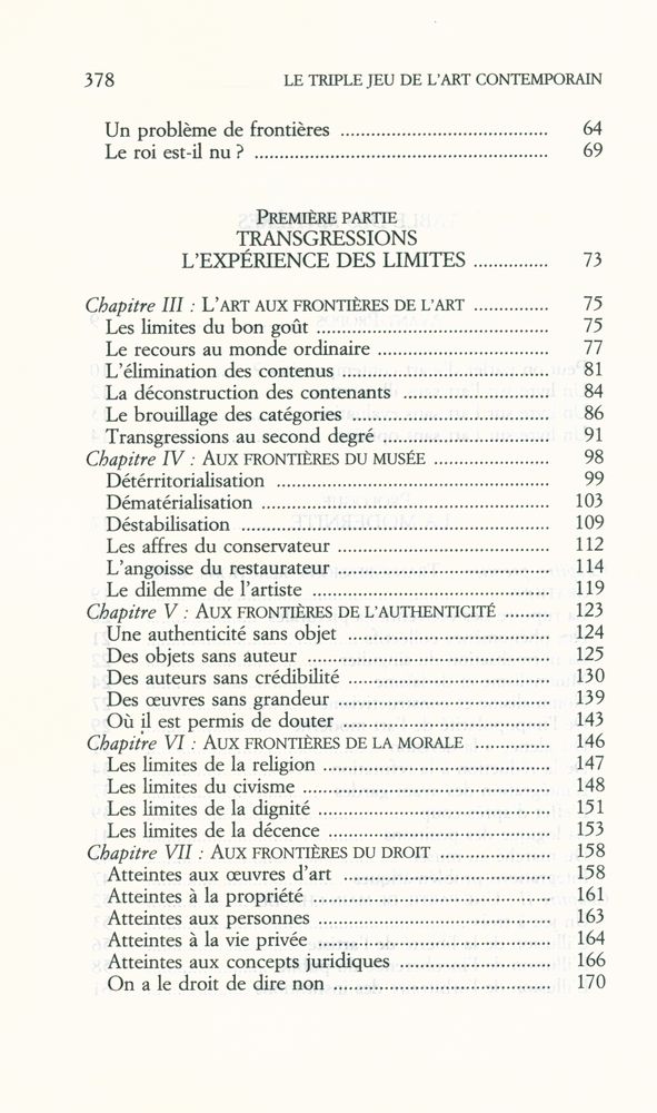 『LE TRIPLE JEU DE L'ART CONTEMPORAIN : SOCIOLOGIE DES ARTS PLASTIQUES』 3