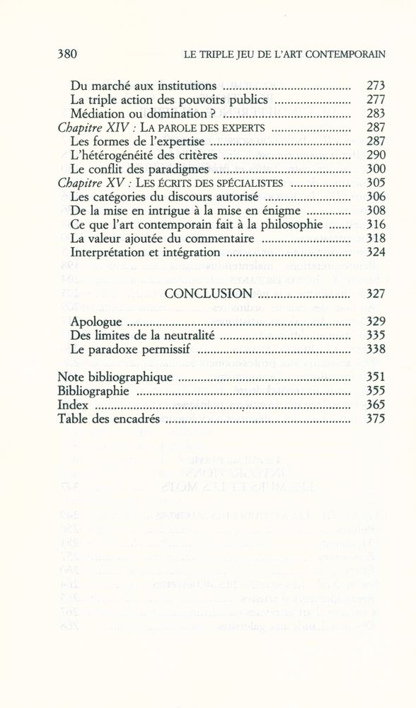『LE TRIPLE JEU DE L'ART CONTEMPORAIN : SOCIOLOGIE DES ARTS PLASTIQUES』 5