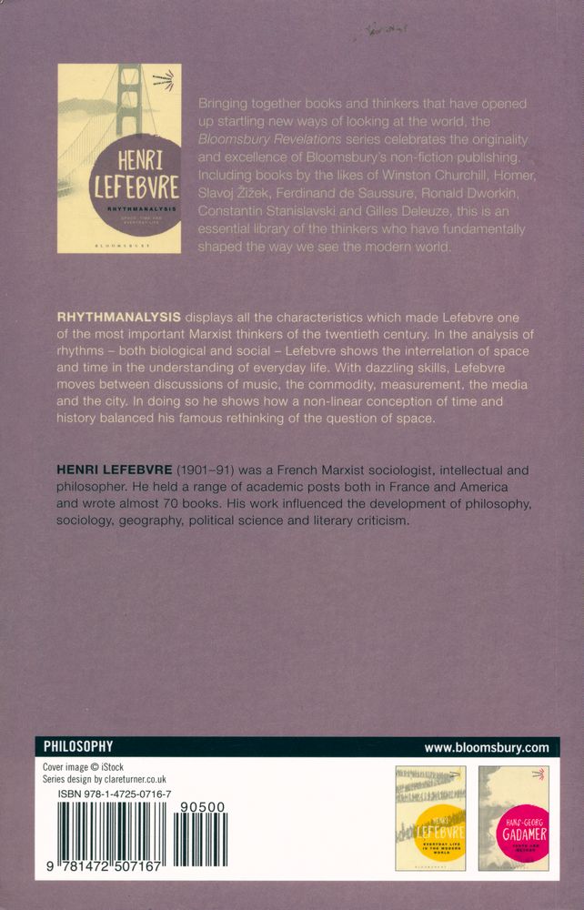『Rhythmanalysis : Space, Time and Everyday Life』 4