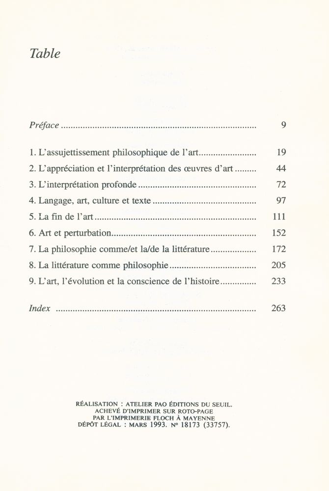 『L'ASSUJETTISSEMENT PHILOSOPHIQUE DE L'ART』 1
