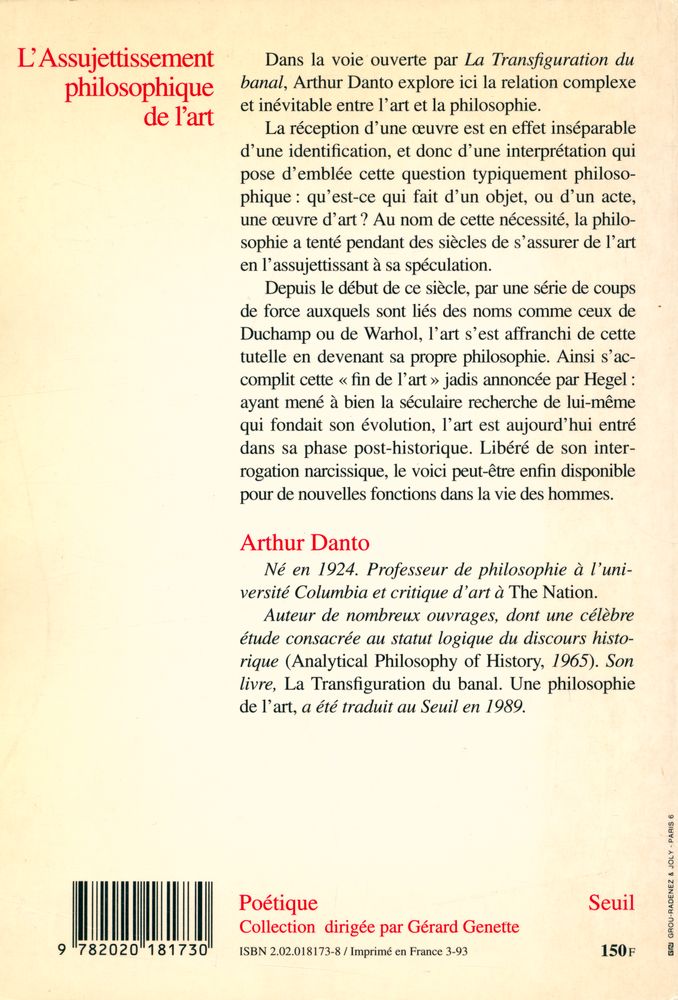 『L'ASSUJETTISSEMENT PHILOSOPHIQUE DE L'ART』 2