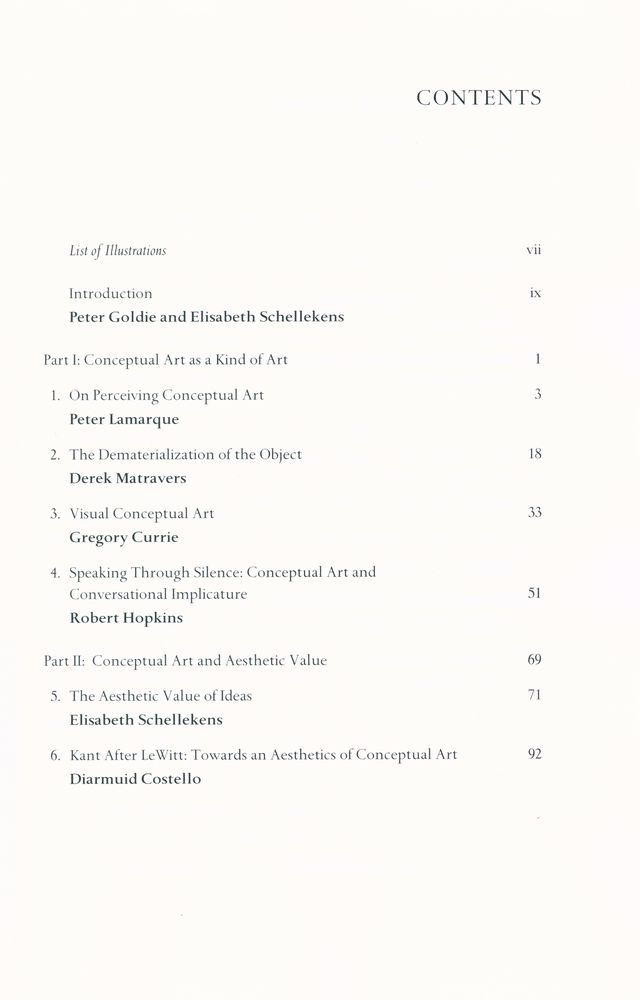 『Philosophy and Conceptual Art』 2
