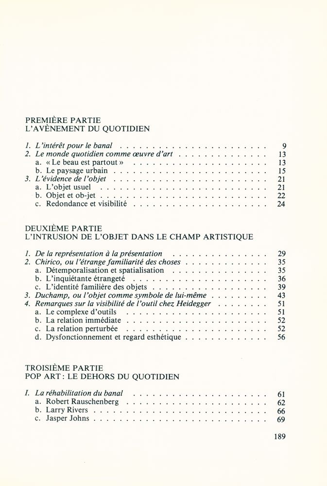 『POP ART ET ÉVIDENCE DU QUOTIDIEN : Pour une sociologie du regard esthétique』 2