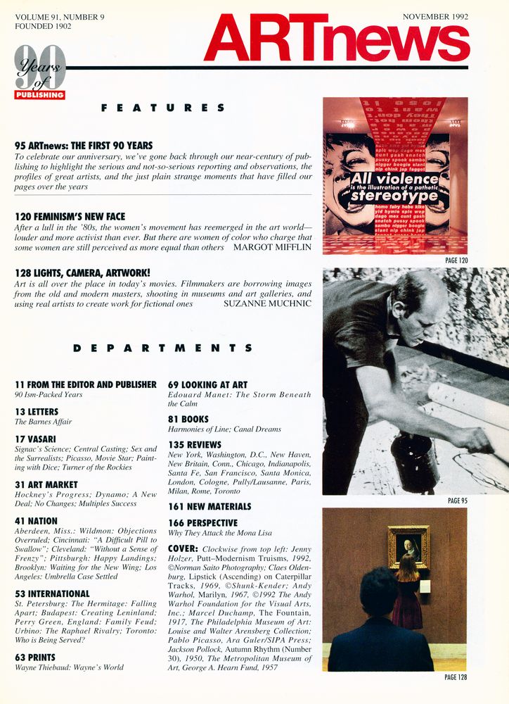 『ARTnews』 November 1992 2