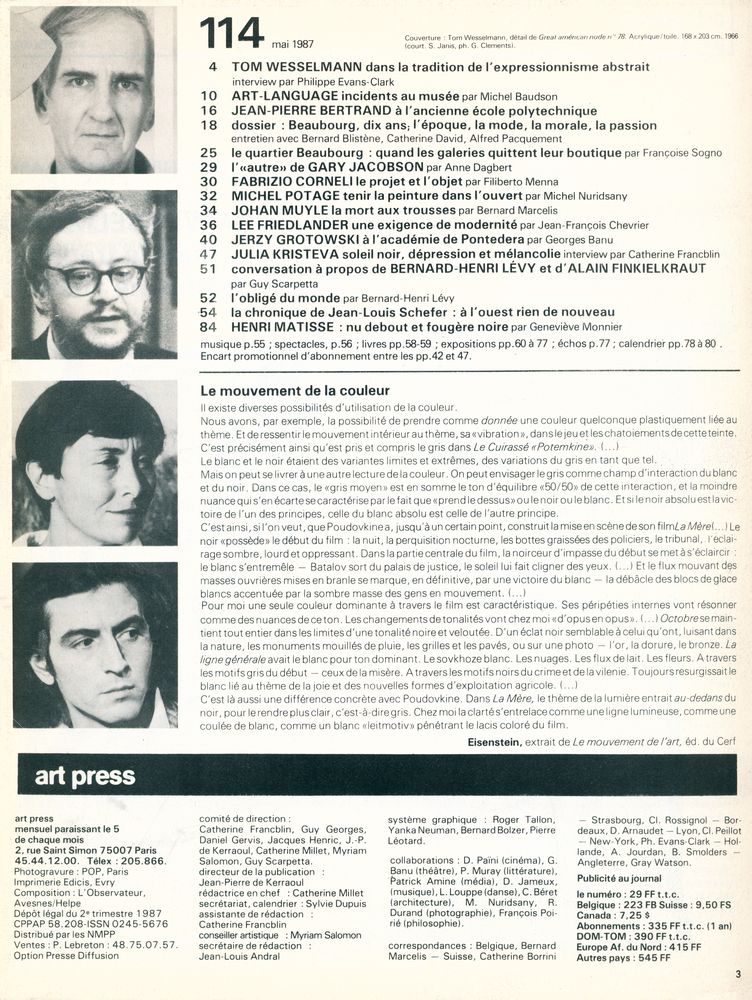 『art press』 114 mai 1987 2