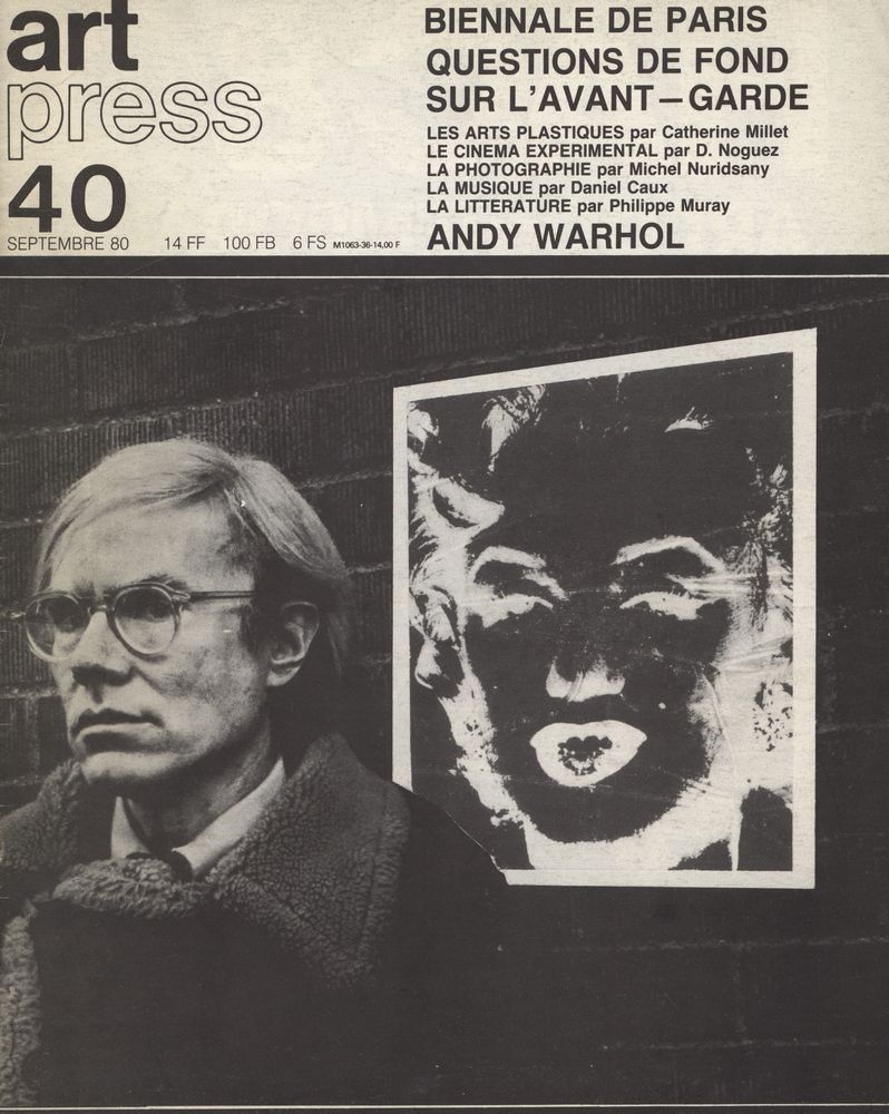 『art press』 40 septembre 1980 1