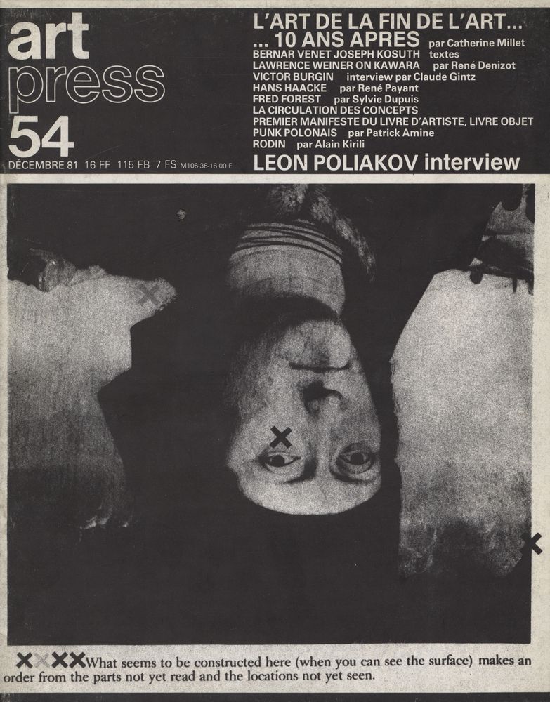 『art press』 54 décembre 1981 1