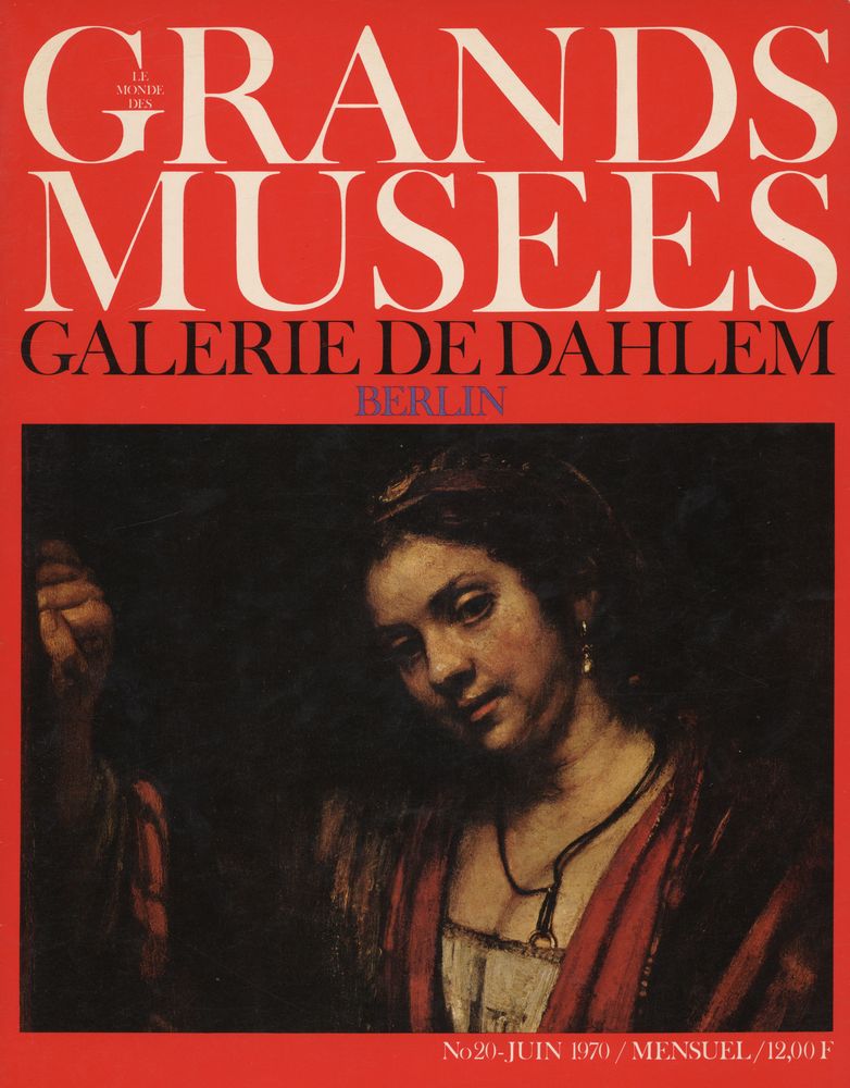 『LE MONDE DES GRANDS MUSEES』 N°20 JUIN 1970 1
