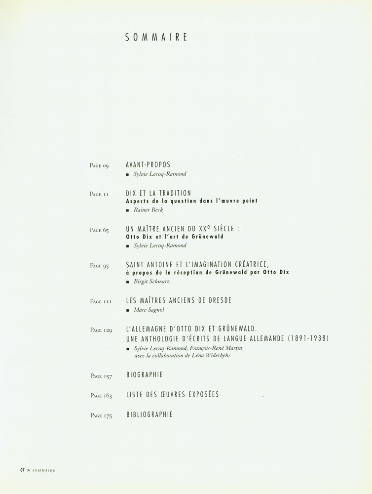 《Otto Dix Et Les Maîtres Anciens》 2