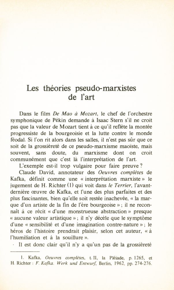 『Marxisme et esthétique』 2