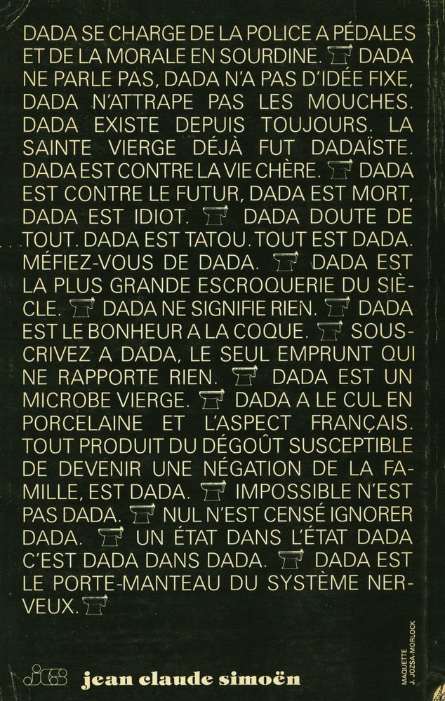 『DICTIONNAIRE DU DADAÏSME 1916 - 1922』 3