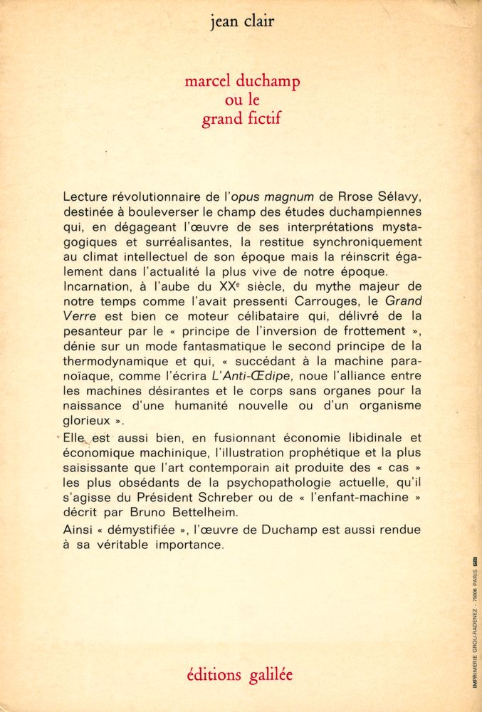 『marcel duchamp ou le grand fictif』 4