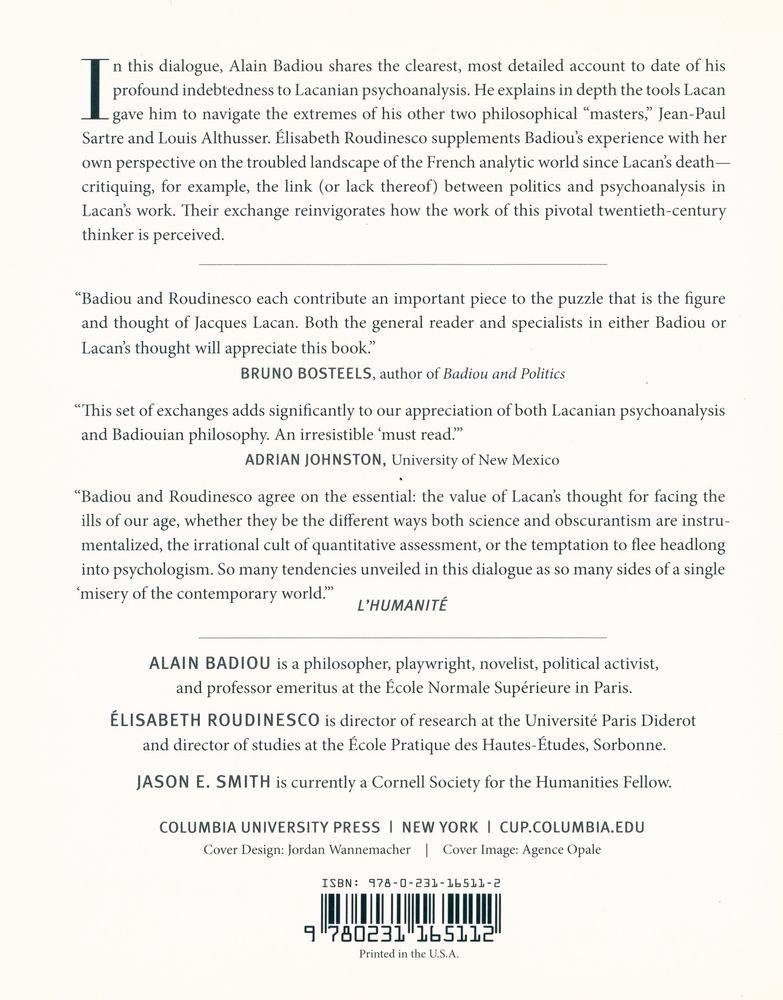 『Jacques lacan, past and present : a dialogue』 3