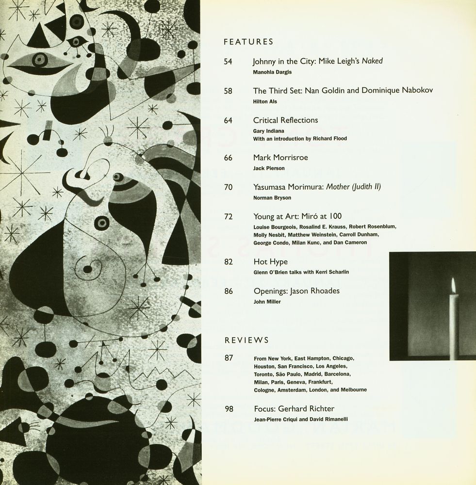 『ARTFORUM INTERNATIONAL』 January 1994 3