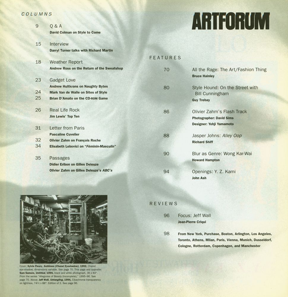 『ARTFORUM INTERNATIONAL』 March 1996 2